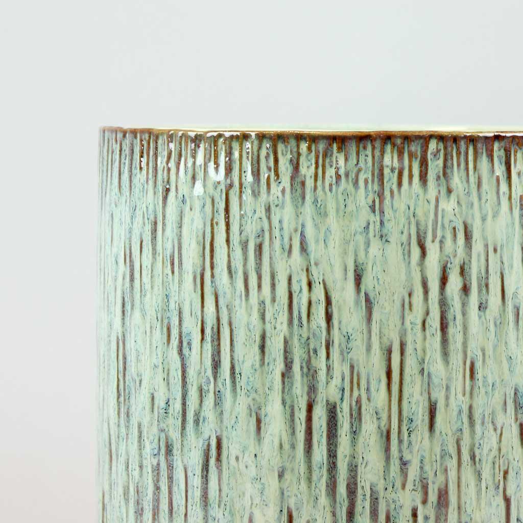 Light Green Ceramic Pot 'Lichen' - Image 3