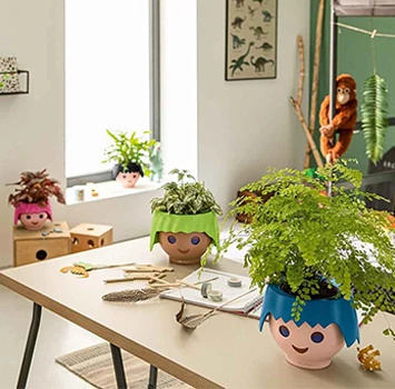 Self-watering Pot 'Playmobil' - 12 cm Different Colours | Playmobil Pot Collection - Image 11