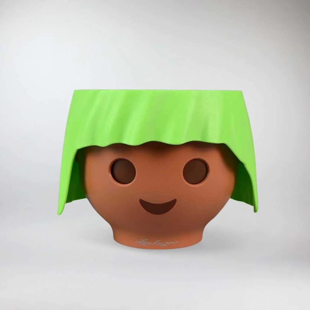 Self-watering Pot 'Playmobil' - 12 cm Different Colours | Playmobil Pot Collection - Image 3