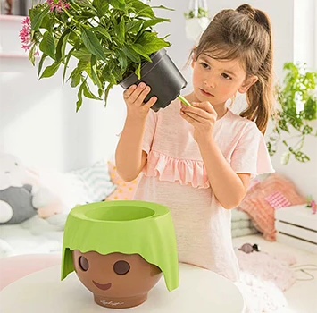 Self-watering Pot 'Playmobil' - 12 cm Different Colours | Playmobil Pot Collection - Image 4