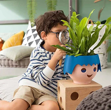 Self-watering Pot 'Playmobil' - 12 cm Different Colours | Playmobil Pot Collection - Image 9