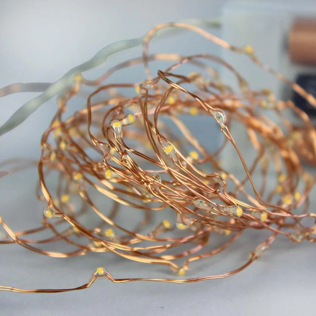 Copper String Fairy Lights (100 Bulb) - Image 4
